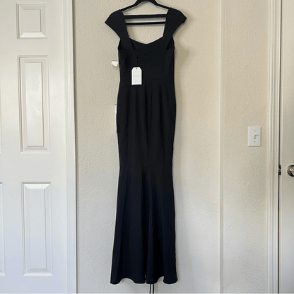 Dress the Population Minerva Black Mermaid Gown Maxi Dress NEW Size Small