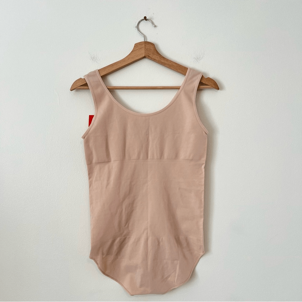SPANX Smooth The Base Bodysuit in Tan NEW Size XL Sleeveless