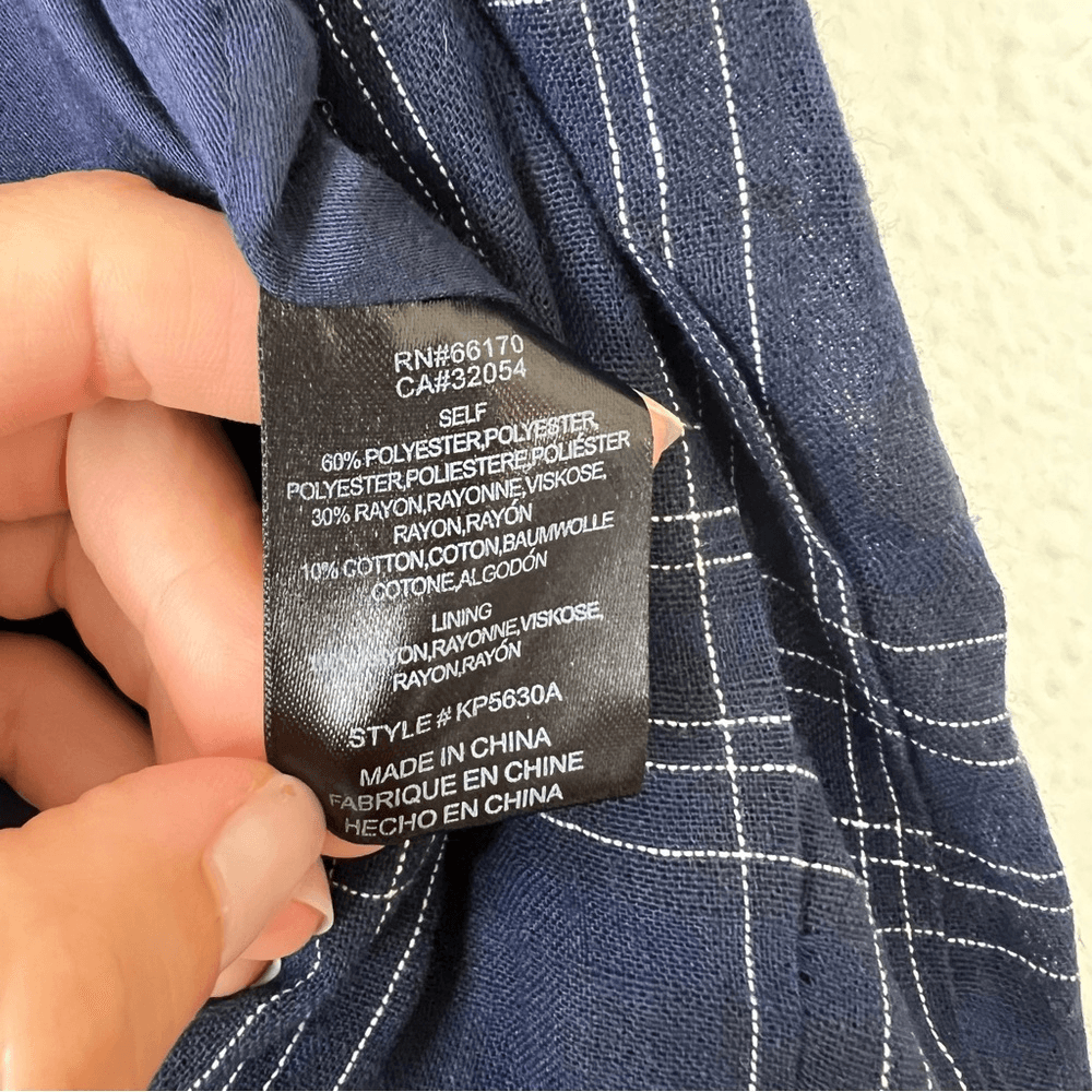 Anthropologie Greylin Misla Cotton Blend Wrap Plaid Romper  Size Small