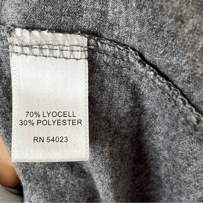 Banana Republic V-neck Short Sleeve Gray Top Size XL