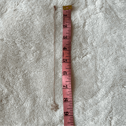 925 Silver Rose Plated Lotus Flower Necklace NEW