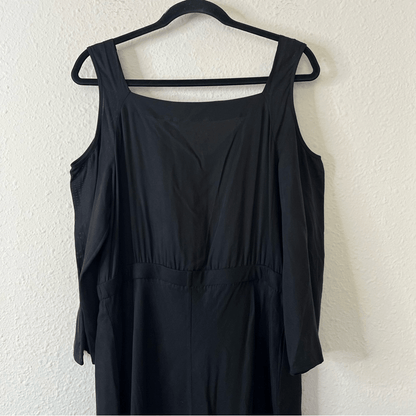 Soft Surroundings Brigette Tencel Maxi Dress in Black NEW Size Medium