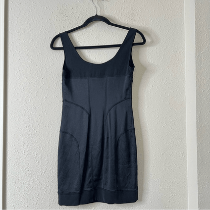 DVF Diane Von Furstenberg Sleeveless Silk Mini Slip Dress in Black Size 2