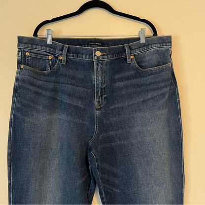 Lucky Brand Mid Rise Crop Wide Leg Jeans NWOT Plus Size 20