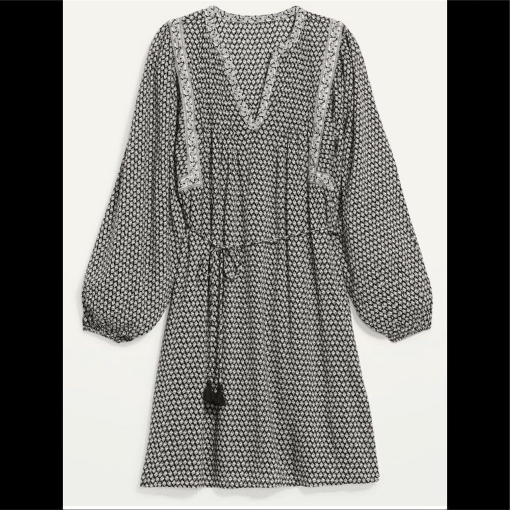 Old Navy Oversized Long Sleeve Mini Swing Dress Plus Size 3X