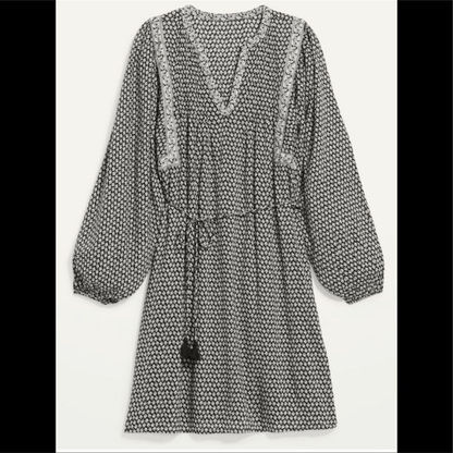 Old Navy Oversized Long Sleeve Mini Swing Dress Plus Size 3X