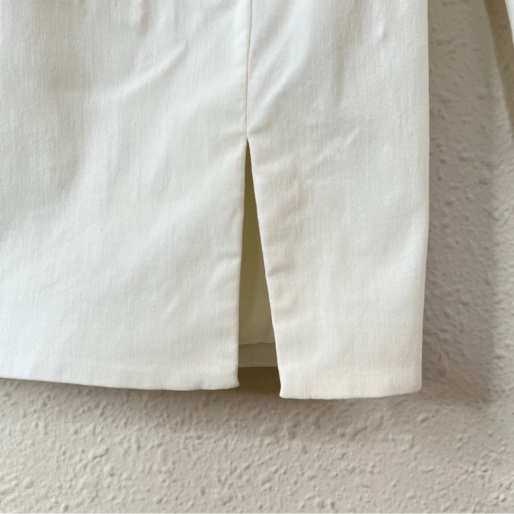 Revolve NBR Long Sleeve Hastings Mini Dress in White NEW Size Small