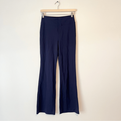 HALARA Flex High Waisted Slight Flare Work Pants Navy Blue NEW Size Small