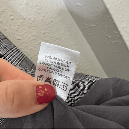 MAJORELLE Rhea Grey Plaid Blazer Size Small