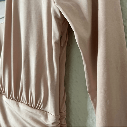 NBD Coco Dress In Off Slate NEW Size Small Long Sleeve Mini Bodycon Cocktail