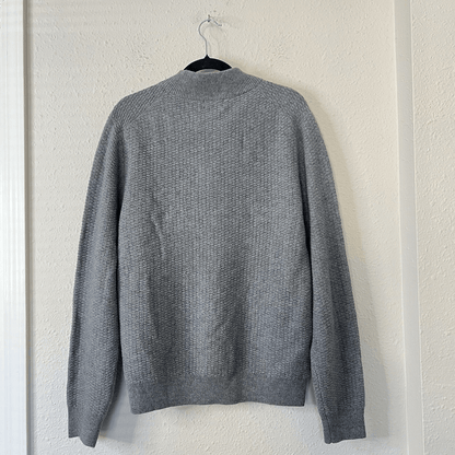 Brooks Brothers Gray Lambswool  Shawl Collar Sweater Men’s Size Large