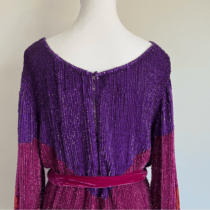 Retrofete Grace Dip Dye Sequin Mini Dress NEW Size Small