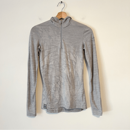 Icebreaker Merino Oasis 200 Bodyfit Long Sleeve Half Zip Hoodie Simon Beck XS