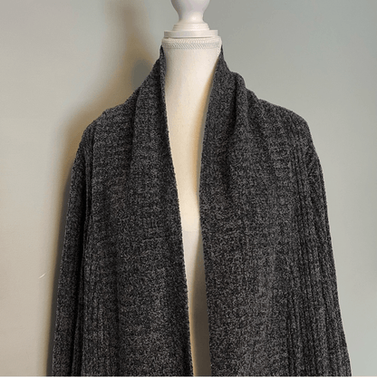 Barefoot Dreams Cozychic Lite Cardigan Pus Size 3X in Charcoal Gray STYLE 494