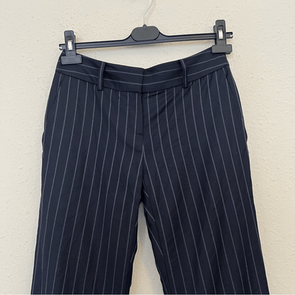 Brooks Brothers Navy Blue Pinstriped Trousers Wool Dress Pants Size 0P