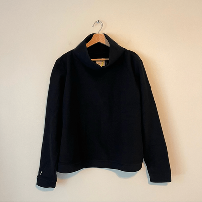 Dudley Stephens Park Slope Turtleneck Sweater Black Vello Fleece NEW Size XXL