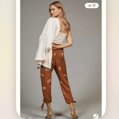 Anthropologie Pilcro Asymmetrical Printed Harem Pants NEW Size 26