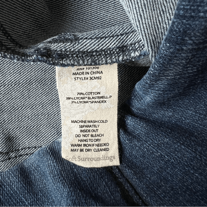 Soft Surroundings Pull On High Rise Skinny Denim Jeans Size XS Petites