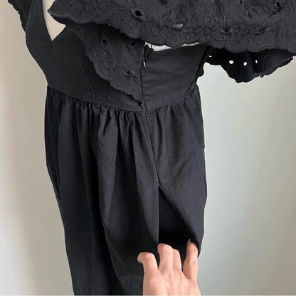 En Saison  Barnette Eyelet Midi Dress Black Size XS