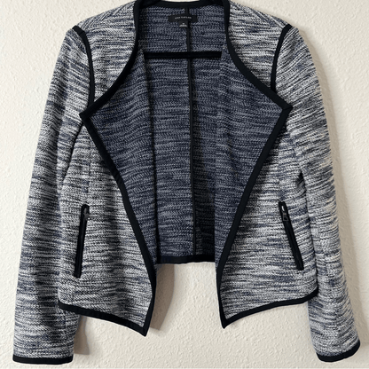 Ann Taylor Open Front Tweed Blazer Jacket Size Medium