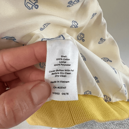 Talbots Aberdeen Yellow Cotton Knit Blazer Size 4P