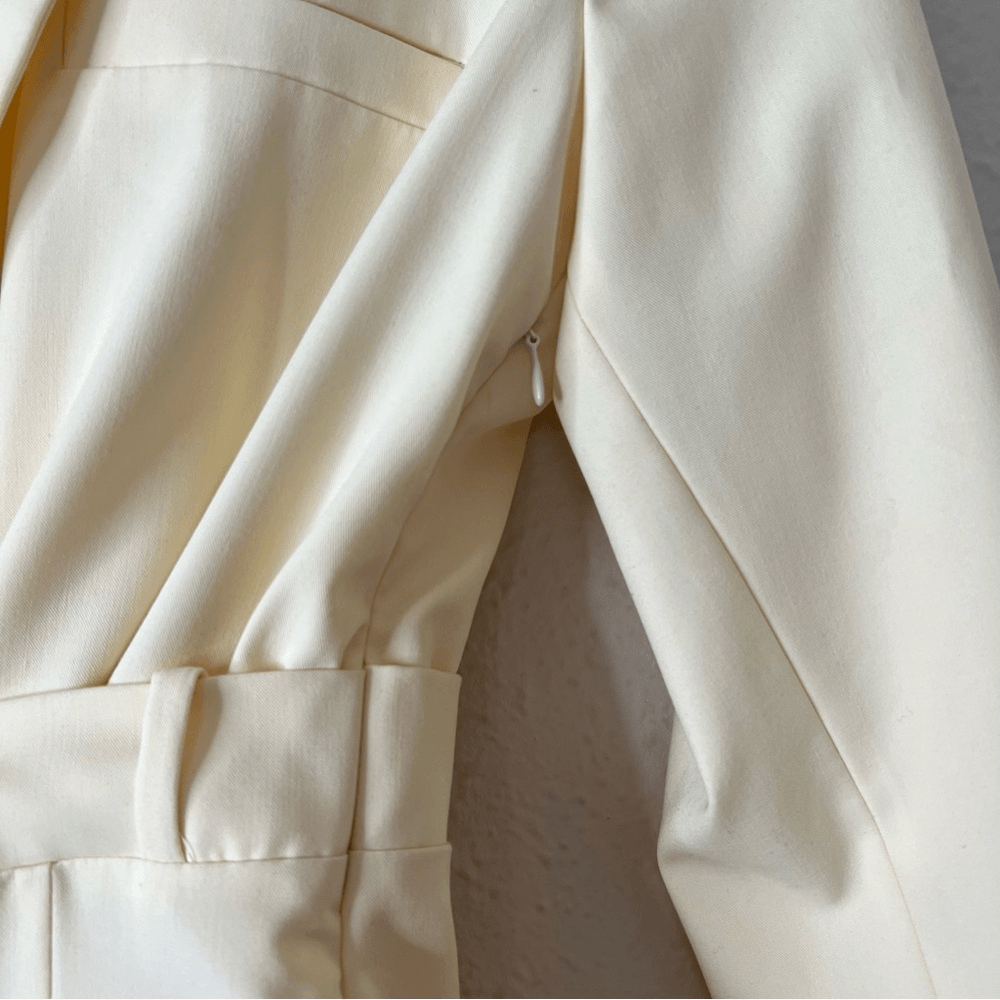 ZARA Butter Yellow Blazer Mini Dress  Blogger Favorite Size Small