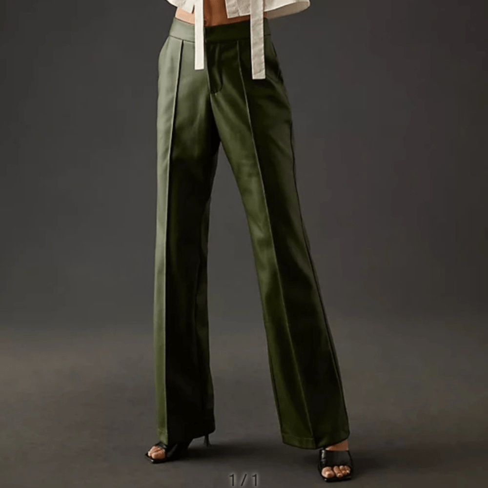 Anthropologie Avec Les Filles Faux Leather Pants NEW Size 8