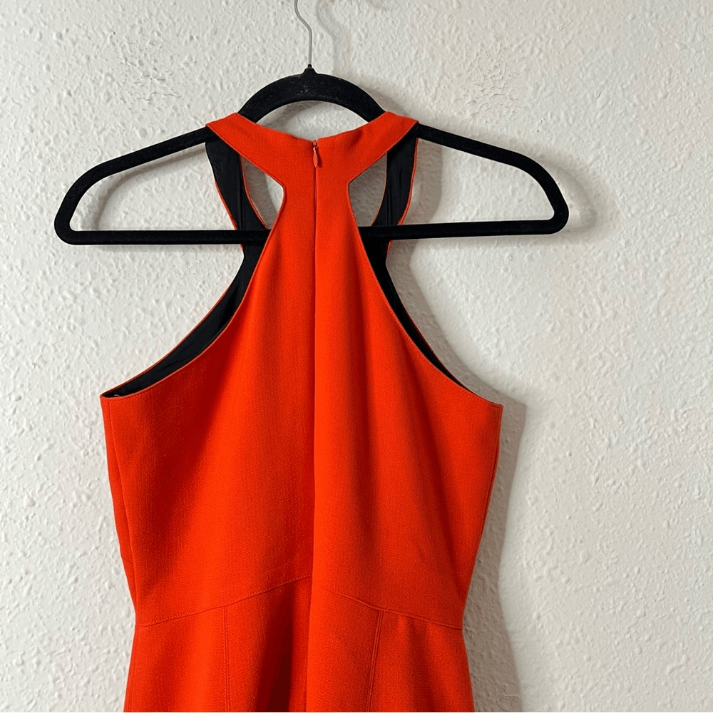 Hunter Bell Laurie Front Zip Cut Out  Flare Mini Dress Size 6