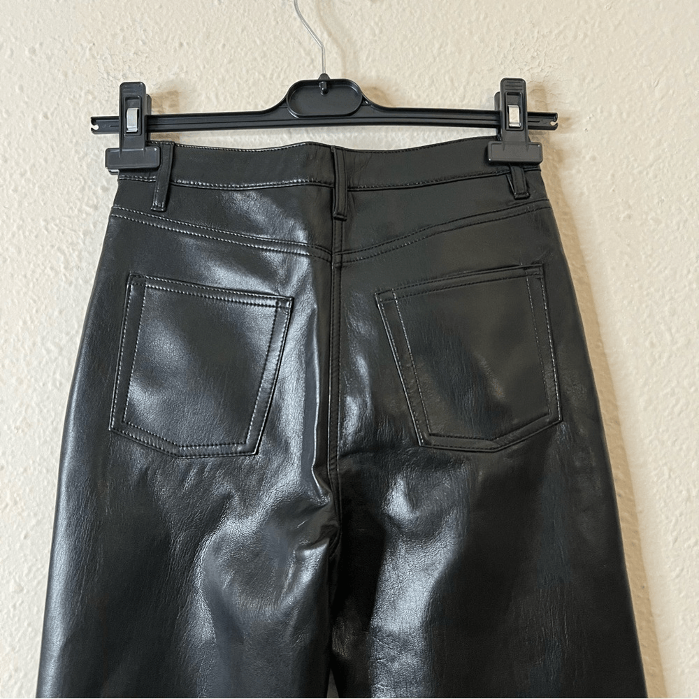 Aritzia Wilfred The Melina Vegan Leather Pants in Black Size 0