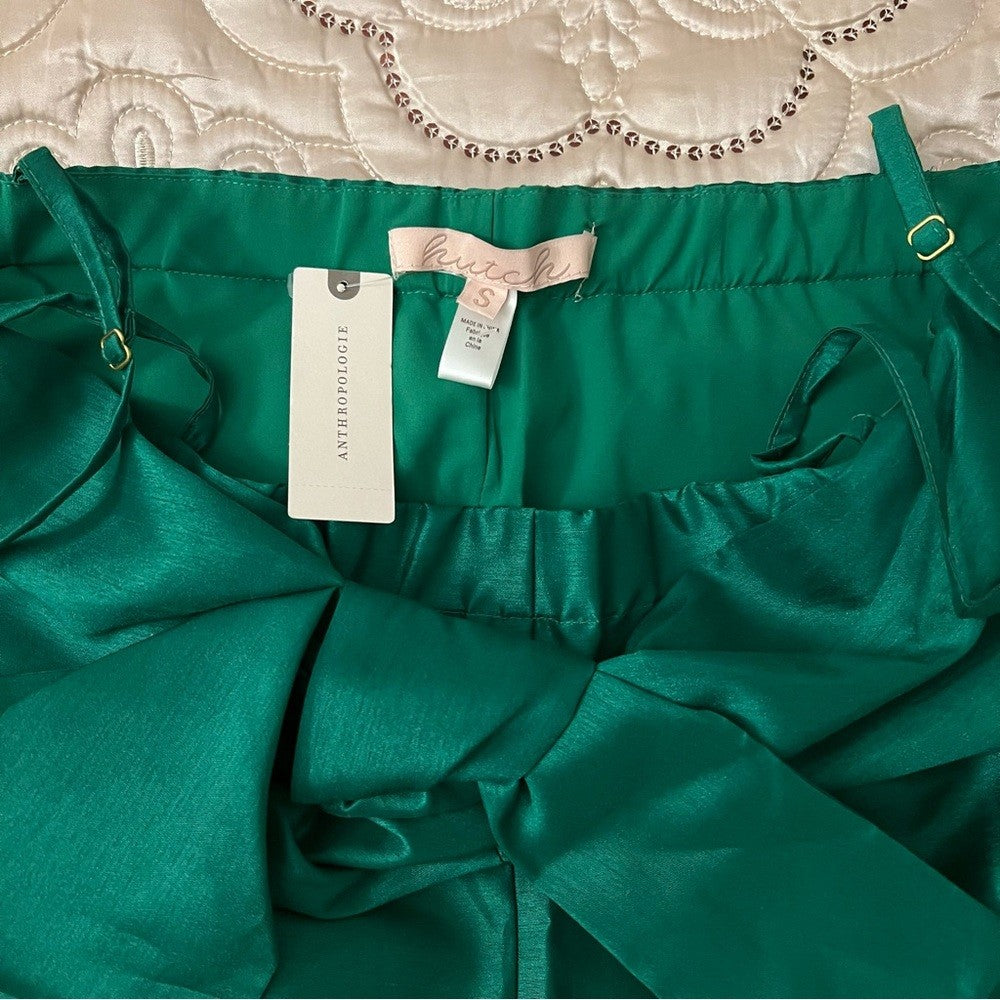 Anthropologie Hutch Satin Bow-Tie Jumpsuit NEW Size Small