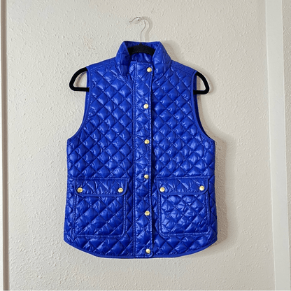 J. Crew Down Field Quilted Puffer Vest Size Small