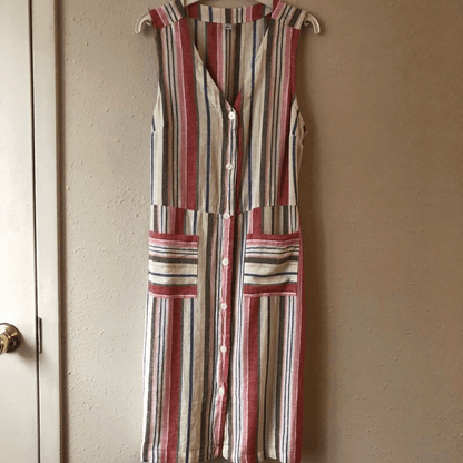 Old Navy Women’s Linen-Blend Striped Dress Size Small
