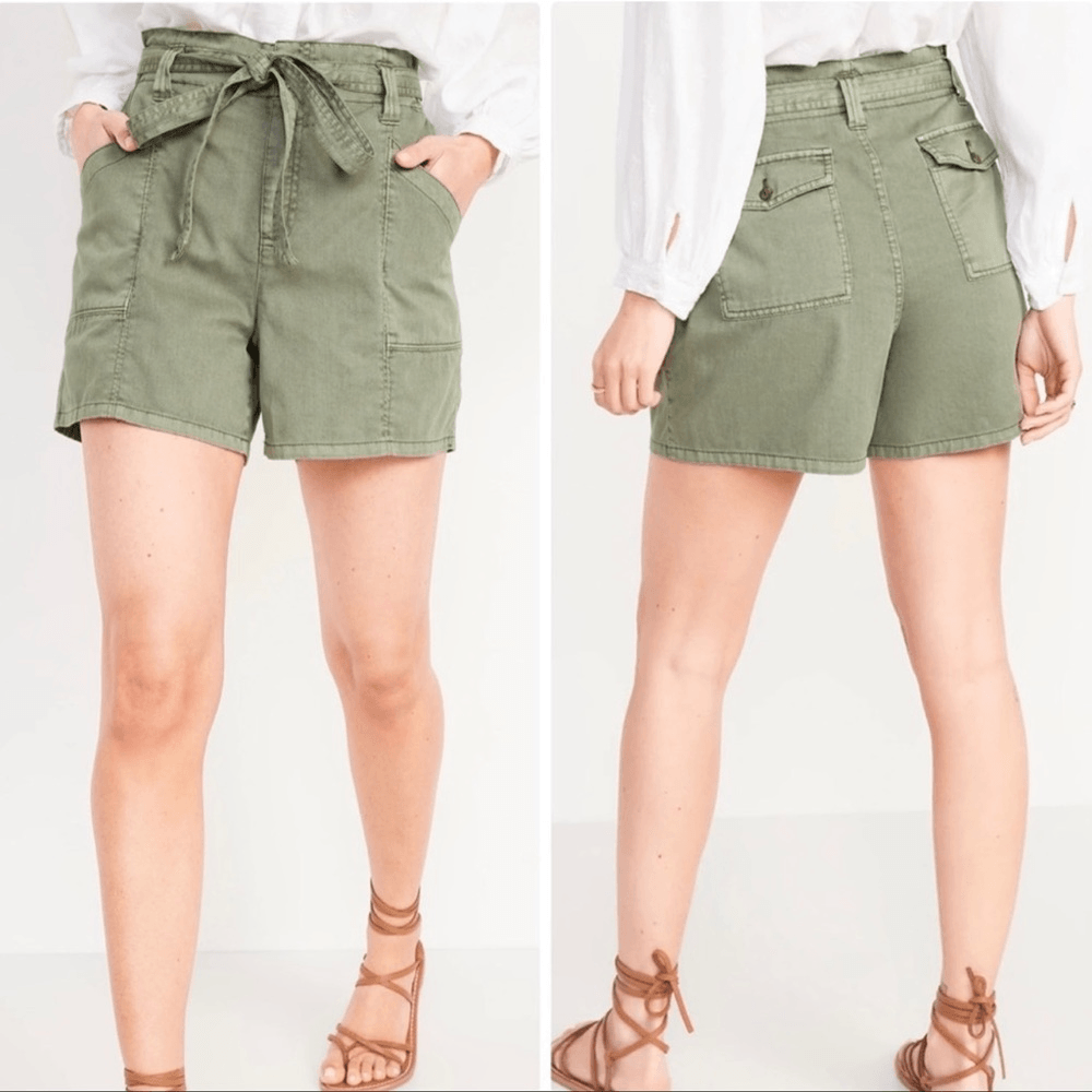 Old Navy High-Waisted Twill Workwear Shorts NEW Plus Size 3X