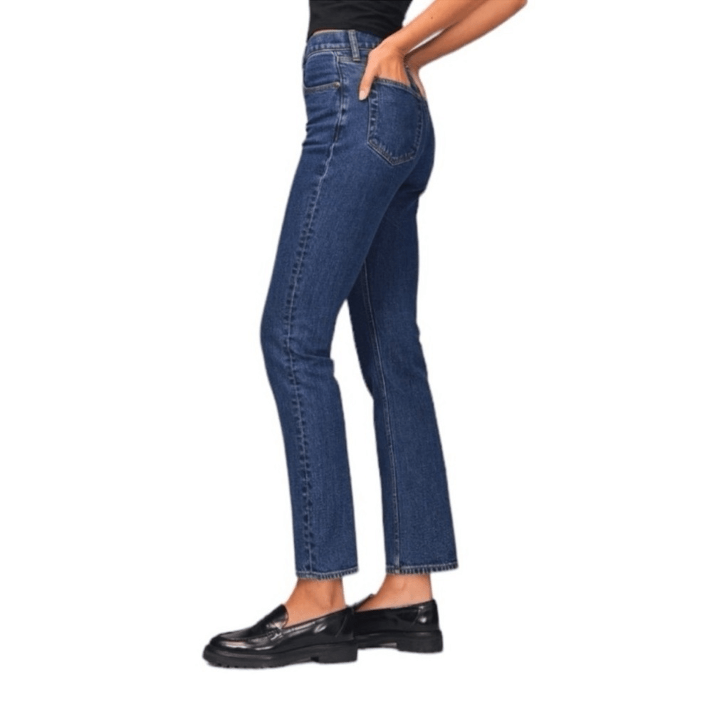 Abercrombie & Fitch Curve Love The Ankle Straight Ulta High Rise Jeans Size 26/2