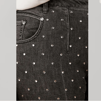 Anthropologie Pilcro and the Letterpress Beaded High Rise Slim Jeans NEW Size 27