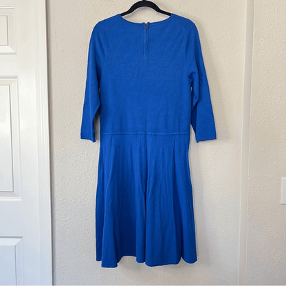 Talbots A-line Knit Dress in Blue NEW Size Large