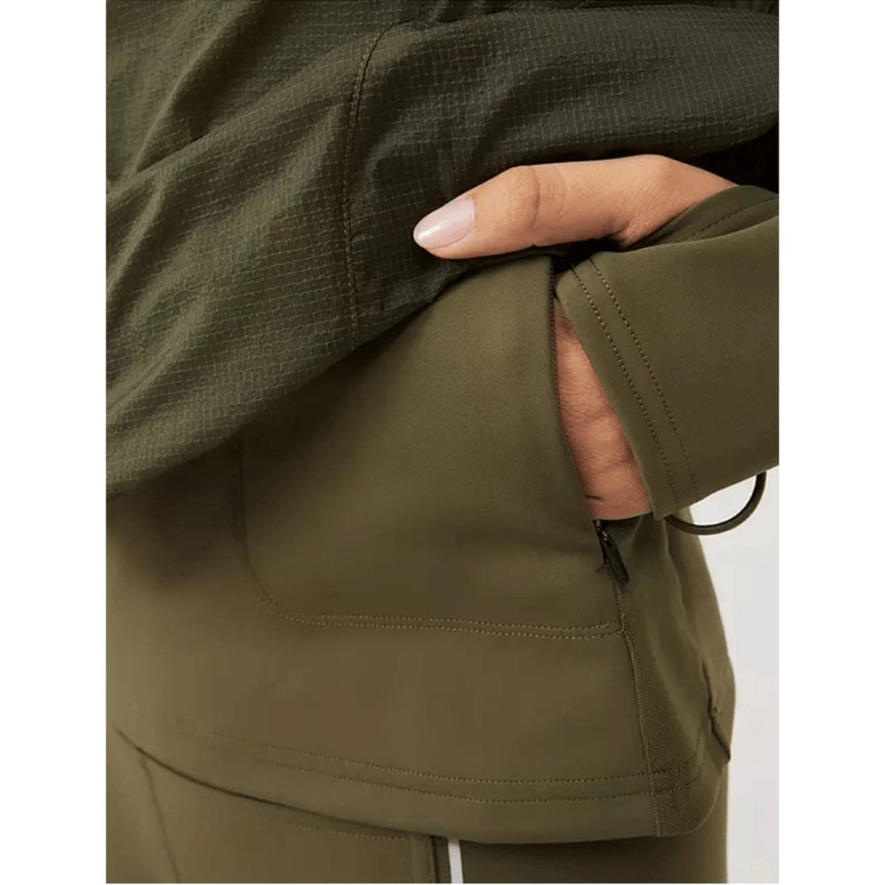 Outdoor Voices Frostknit Pullover Hoodie in Olive Green NEW Size Small