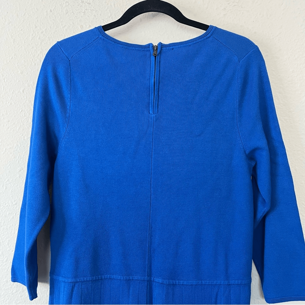 Talbots A-line Knit Dress in Blue NEW Size Large