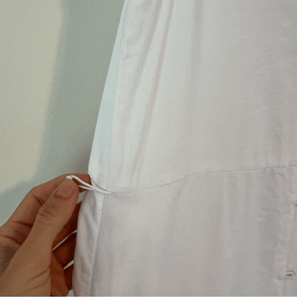 Theory New Shirt Maxi Dress In Florian Twill Sleeveless White Size 10