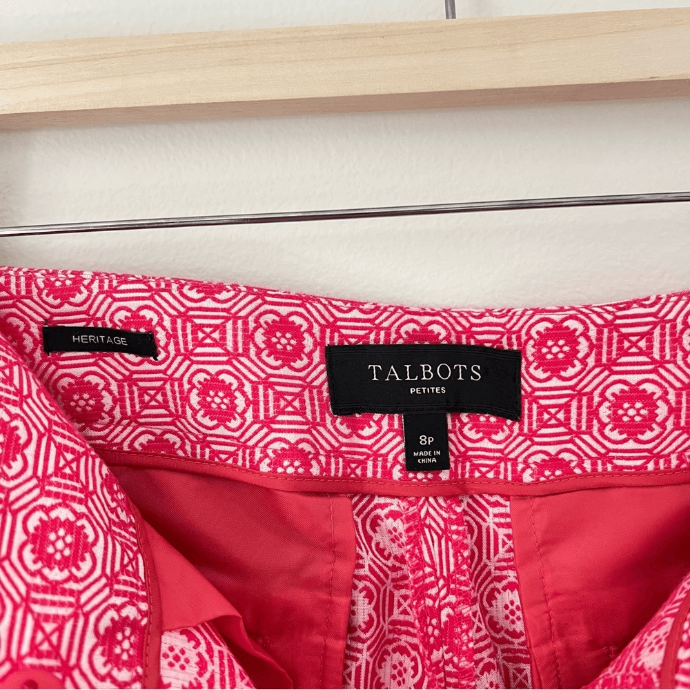TALBOTS Heritage Ankle Pants Size 8P