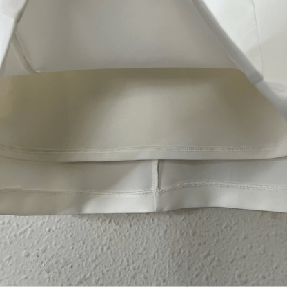 Nookie Gold Button White Mini Skirt Size Small