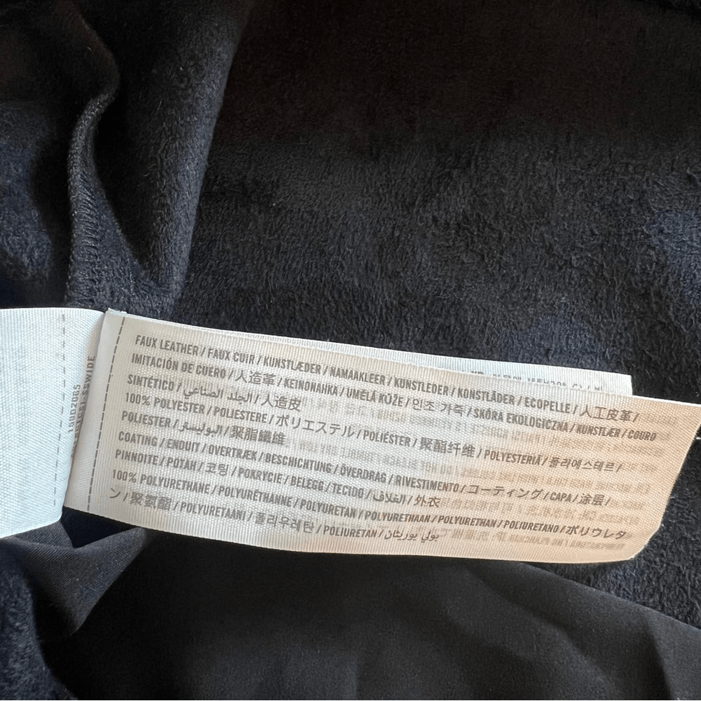 Abercrombie & Fitch Faux Leather Black Mini Dress NEW Size Medium Tall