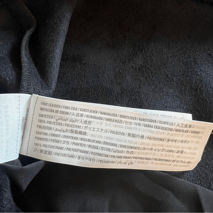 Abercrombie & Fitch Faux Leather Black Mini Dress NEW Size Medium Tall