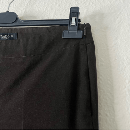 Talbots Heritage Trouser Dress Pants Size 8 Dark Brown