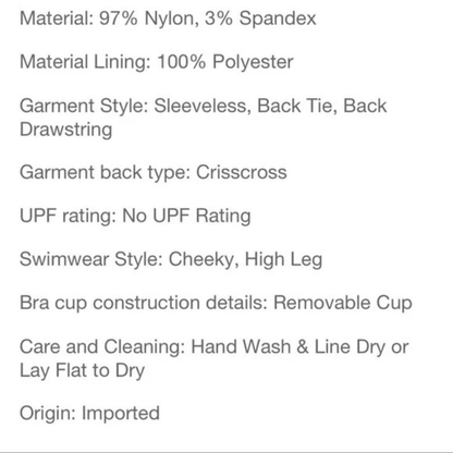 Stoney Clover Lane x Target V-Neck Textured Cheeky High-Leg One Piece Swimsuit S