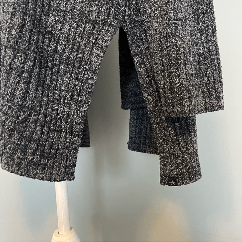 Barefoot Dreams Cozychic Lite Cardigan Pus Size 3X in Charcoal Gray STYLE 494