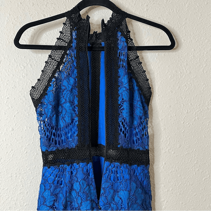 ALEXIS Marlowe Halter Lace Midi Dress Size XS