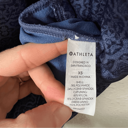 Athleta Estuary Aqualuxe Swim Dress Size XS