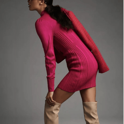 NEW Anthropologie Turtleneck Sweater Dress Size XL