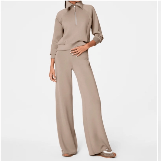 SPANX AirEssentials Wide Leg Pants in Ashwood NEW Size Medium